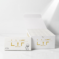 15 Booklets - LYF Platinum Bleached King Size rolling  paper - Ultra-thin + Tips, Tray & 510 Papers