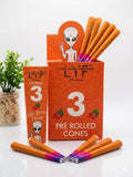 LYF Platinum Pre Roll King Size Cones, Goji Berry Flavour, 109mm, 30 Cones, 10 Packs of 3