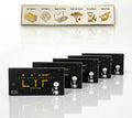 6 Booklets - LYF Platinum Unbleached King Size Slim Paper, Ultra Thin, + Tips, Tray & 204 Paper